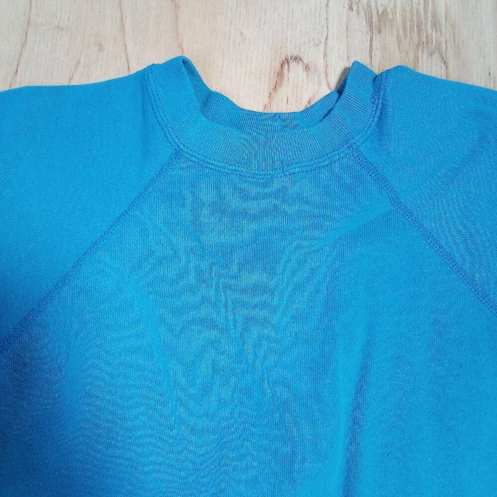 Vintage Tultex Blank Crewneck Sweatshirt Blue